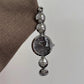 Luxury Antique Ladies Bracelet Round Metal Textured Quartz Watch Stainless Steel Waterproof Women's Watch
