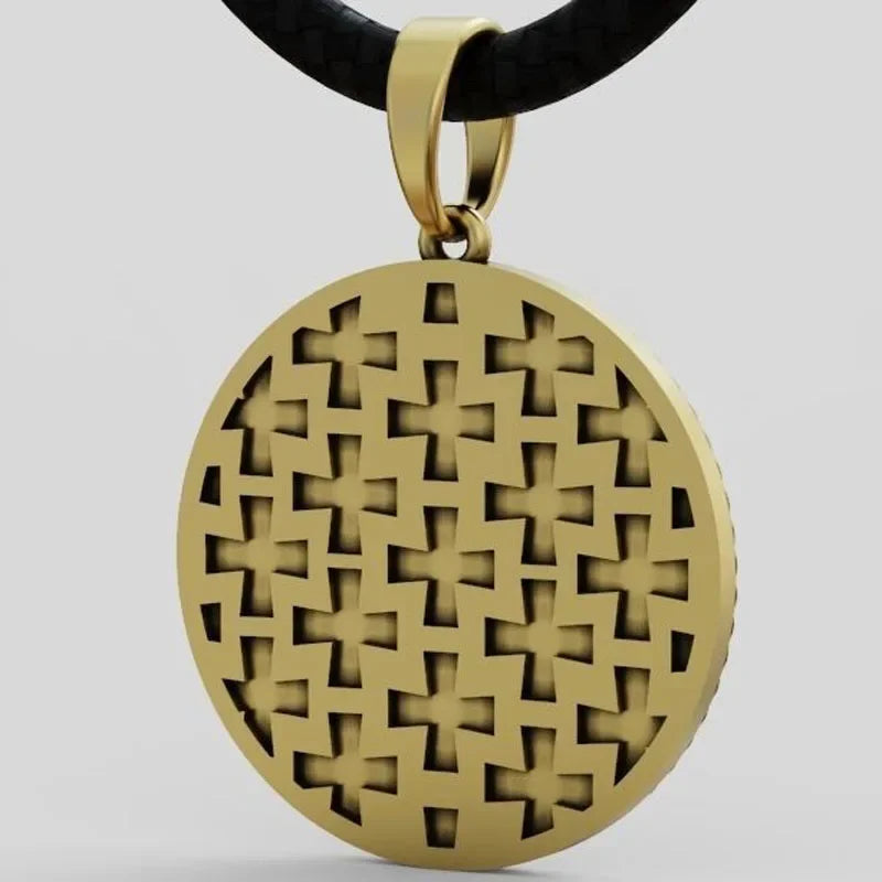 15g Saint George and the Dragon Round Pendant  Customized 925 SOLID STERLING Silver High Trendy