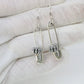 Hip hop Personality Korean Street Sterling Silver Pins Crown Earrings Female Retro Exaggerated Thai Silver Long Earrings Origina