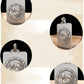 BOCAI S999 Sterling Silver Charms Pendants for Women Men New Fashion Solid Zodiac Tiger Square Punk Jewelry Amulet Wholesale