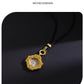 s925Silver Plated Ancient Greek Horn Emperor Ancient Coin Necklace Pendant Replica God King Zeus Heavy Craft Inlaid Mother-of-Pe