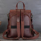 MOTAORA New Handmade Cowhide Backpack For Women's Large Capacity Genuine Leather Handbag Retro Travel Shoulder Bag Schoolbag