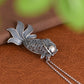 New S925 Silver Retro Vintage Hollowed Out Cute Goldfish Pendant For Ladies Fashionable Lucky Gift