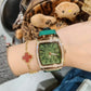 Timini Women's Watch Hot Selling Rose Red Belt Watch Women's Large Plate Xiaohongshu 77120