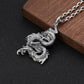 New solid real s925 sterling silver jewelry retro personality good luck dragon pendant stylish Man pendant