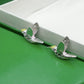 European and American retro new style Feigeo silver and gold diamond stud earrings