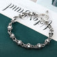 S925 sterling silver bracelet men thick skull heavy industry thai silver retro distressed punk trendystylish jewelry
