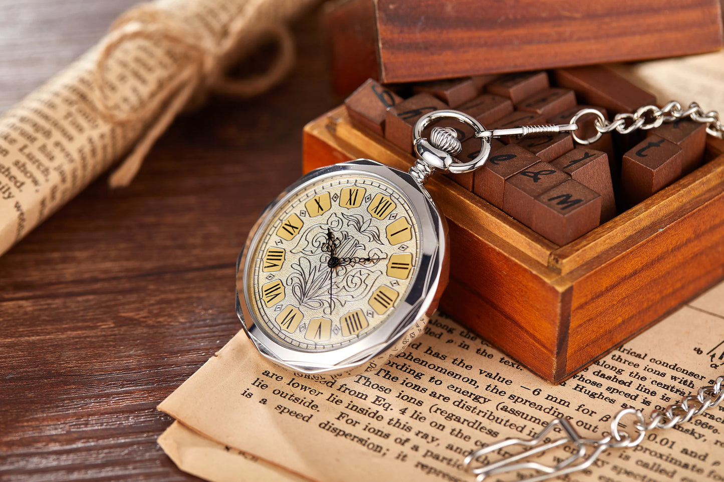 Antique Silver London Pocket & Fob Watches Hand Wind Skeleton Men Women Mechanical Pocket Watch With Pendant Chain Necklace