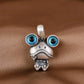 S925 Silver Charm Pendant Retro Personality Cute Big Eyes Frog Pendant Women's Fashion Creative Jewelry