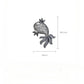 New S925 Silver Retro Vintage Hollowed Out Cute Goldfish Pendant For Ladies Fashionable Lucky Gift
