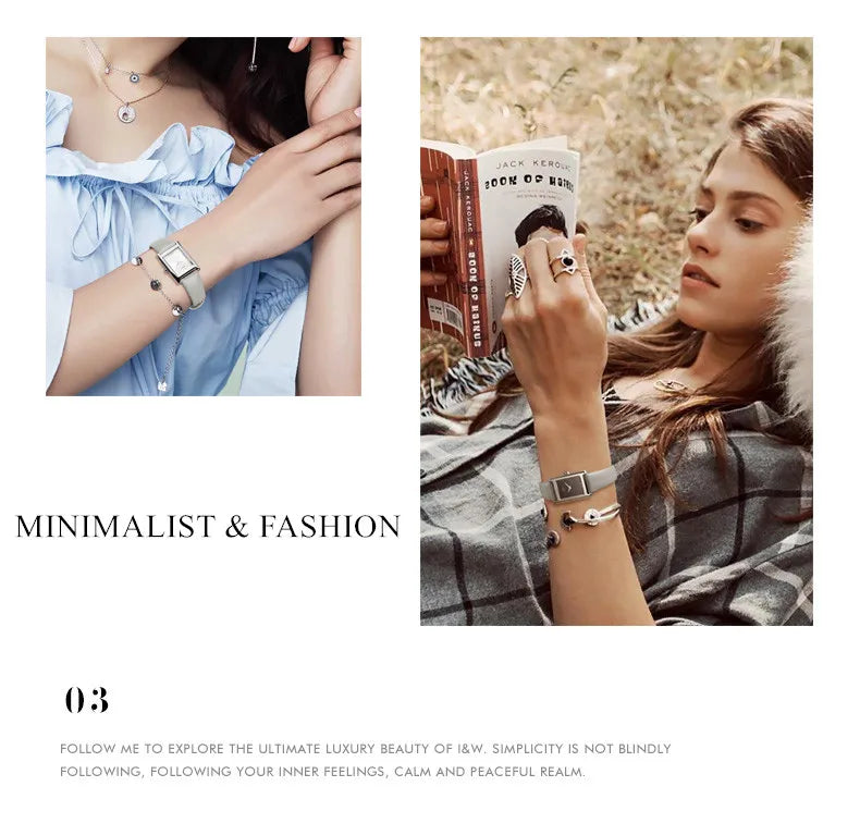 CARNIVAL Fashion Watch for Women Brand Luxury Ladies Square Leather Girls Quartz Wristwatches Waterproof Womens 2025 Reloj Mujer